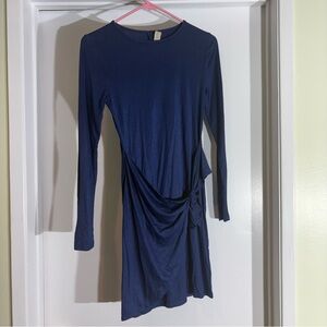 Altar'd State Midnight Blue Long Sleeve Dress